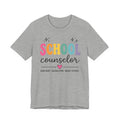 School Counselor T-Shirt — “Kind Heart • Helping Hand • Bright Futures” Cute Rainbow Design