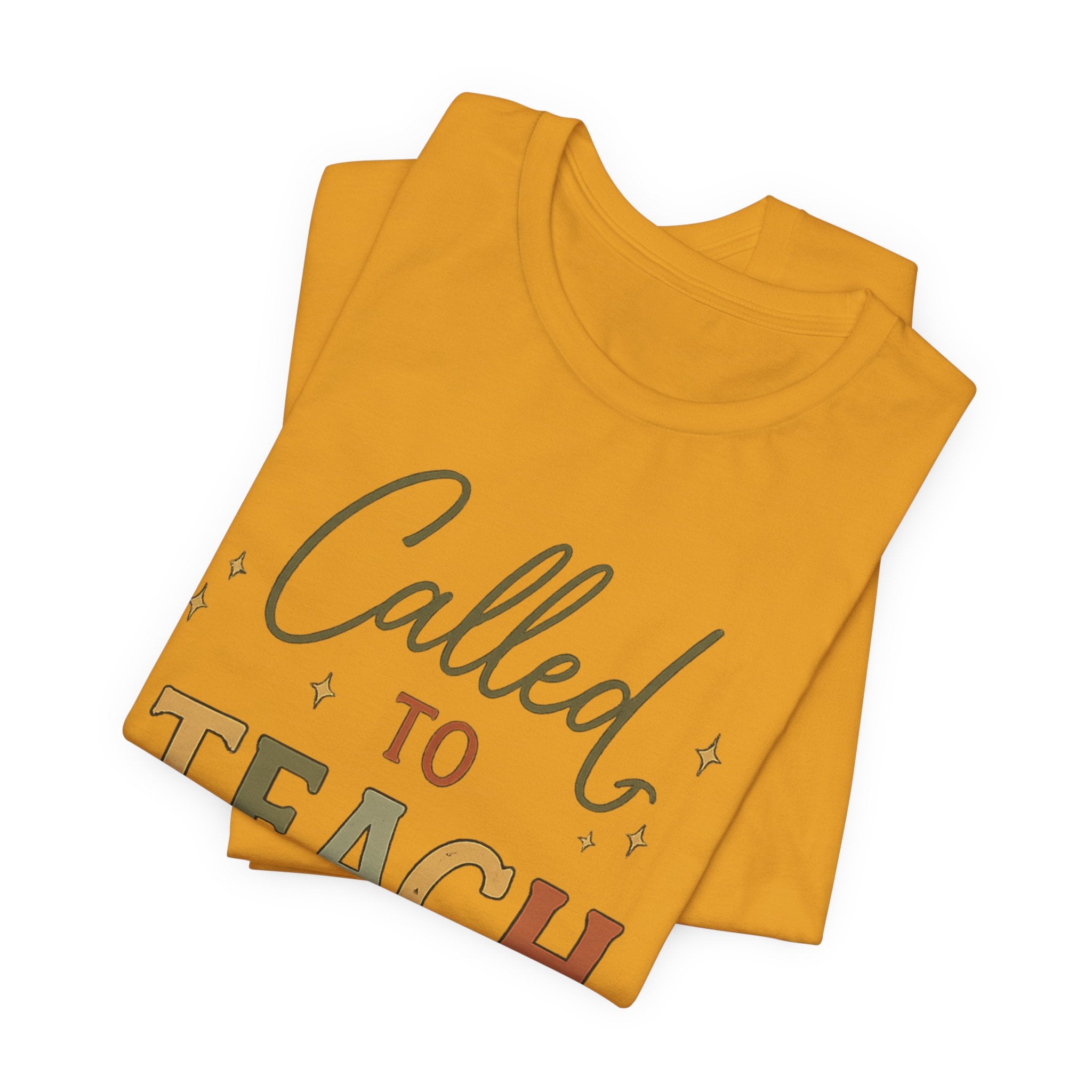 Christian Teacher Shirt | Called to Teach Tee | Loved by Kids Led by Jesus | Teacher Gift | Faith-Based Teacher Shirt