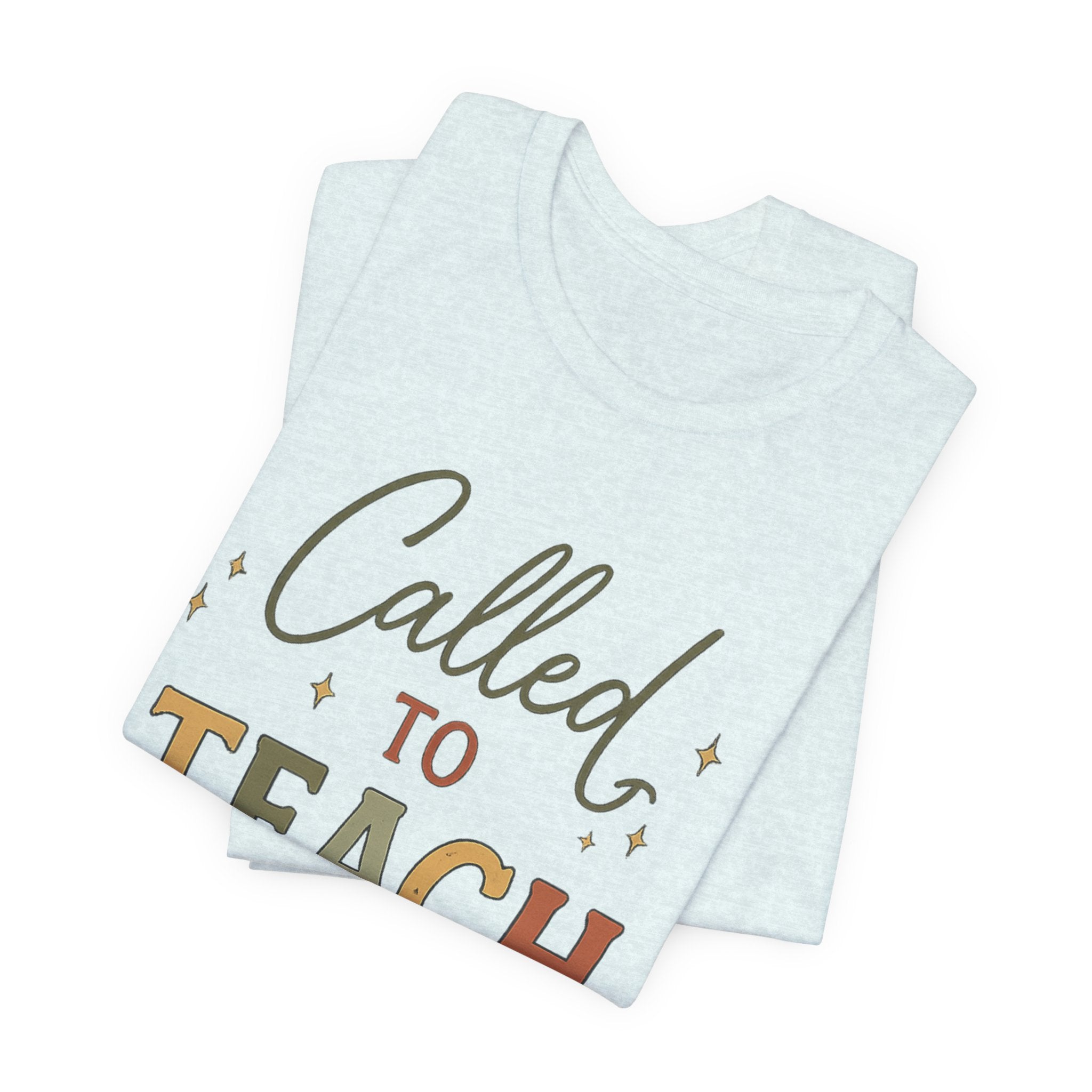 Christian Teacher Shirt | Called to Teach Tee | Loved by Kids Led by Jesus | Teacher Gift | Faith-Based Teacher Shirt