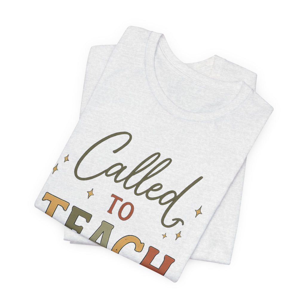 Christian Teacher Shirt | Called to Teach Tee | Loved by Kids Led by Jesus | Teacher Gift | Faith-Based Teacher Shirt