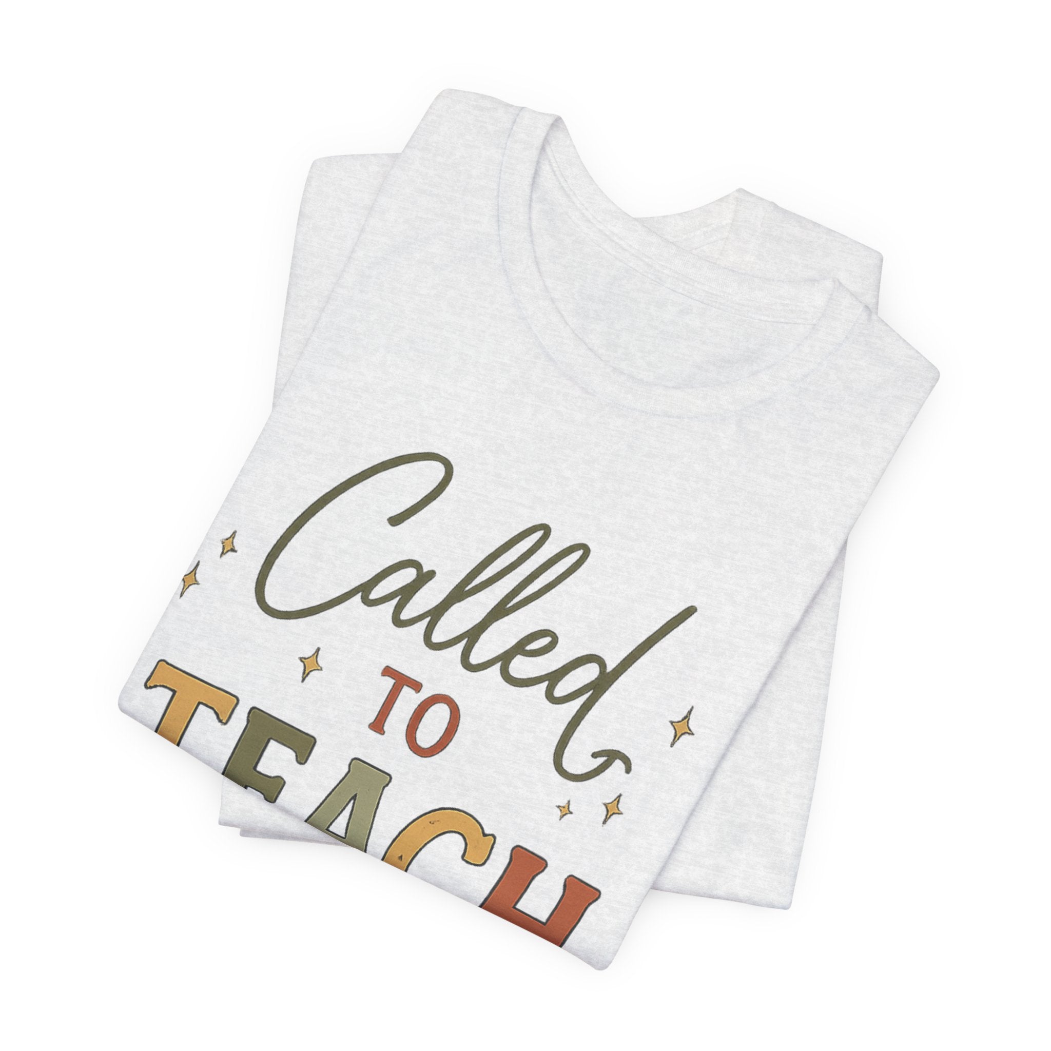 Christian Teacher Shirt | Called to Teach Tee | Loved by Kids Led by Jesus | Teacher Gift | Faith-Based Teacher Shirt
