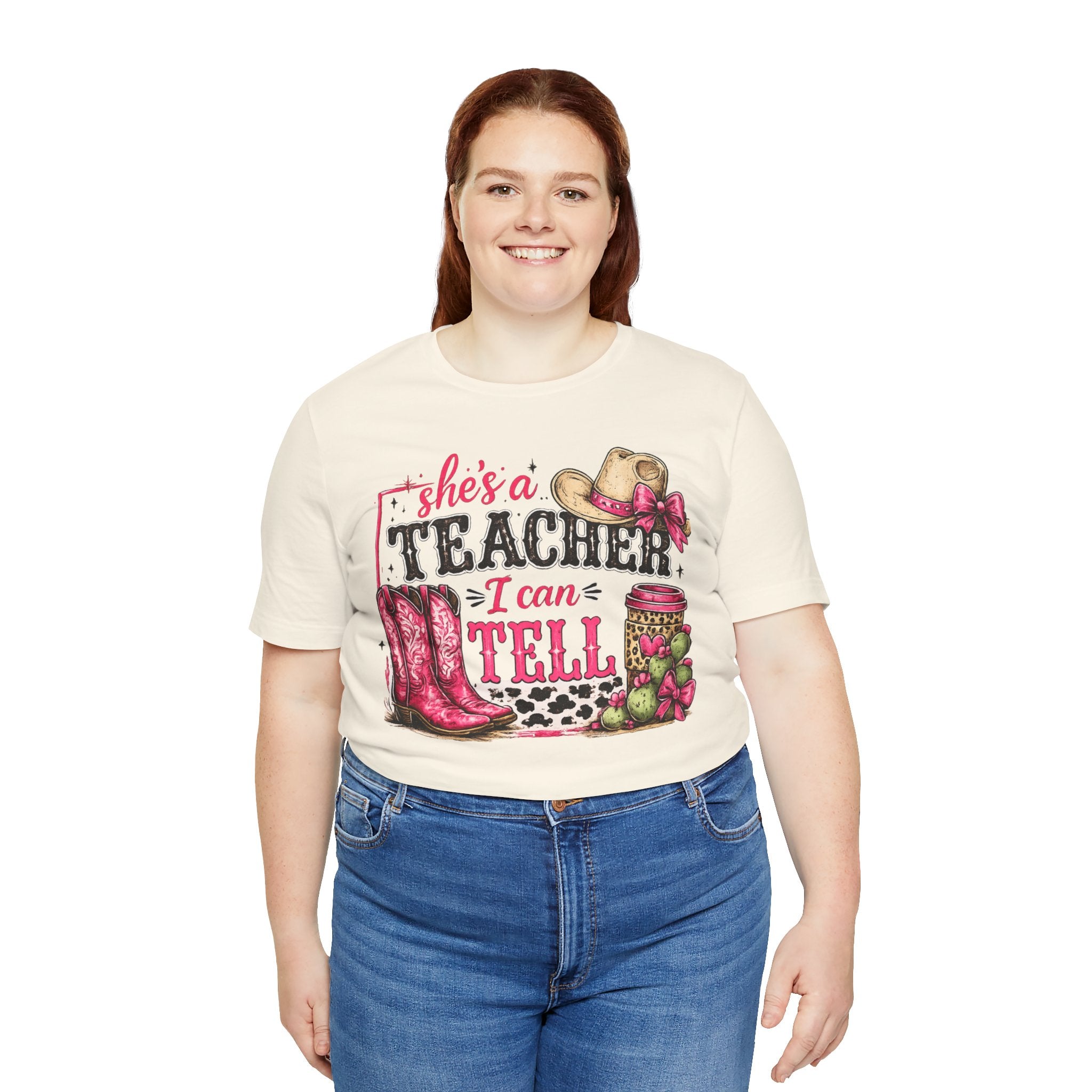 “She’s a Teacher I Can Tell" Western Boots & Hat Design