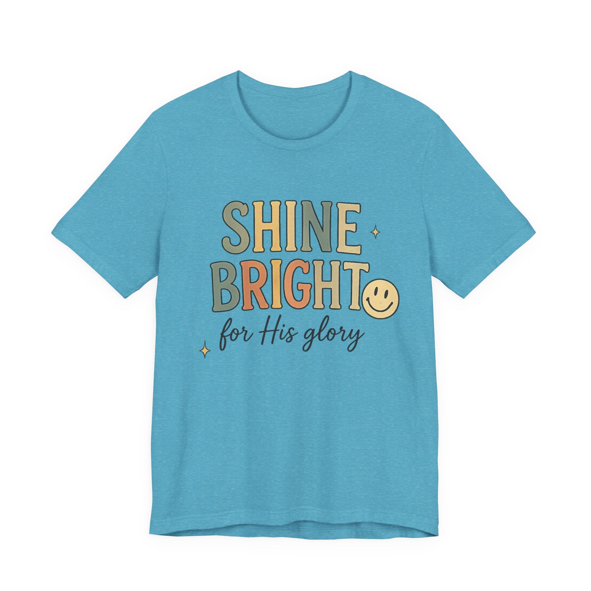 Woman’s Shine Bright for His Glory T-Shirt — Christian Faith Graphic Tee