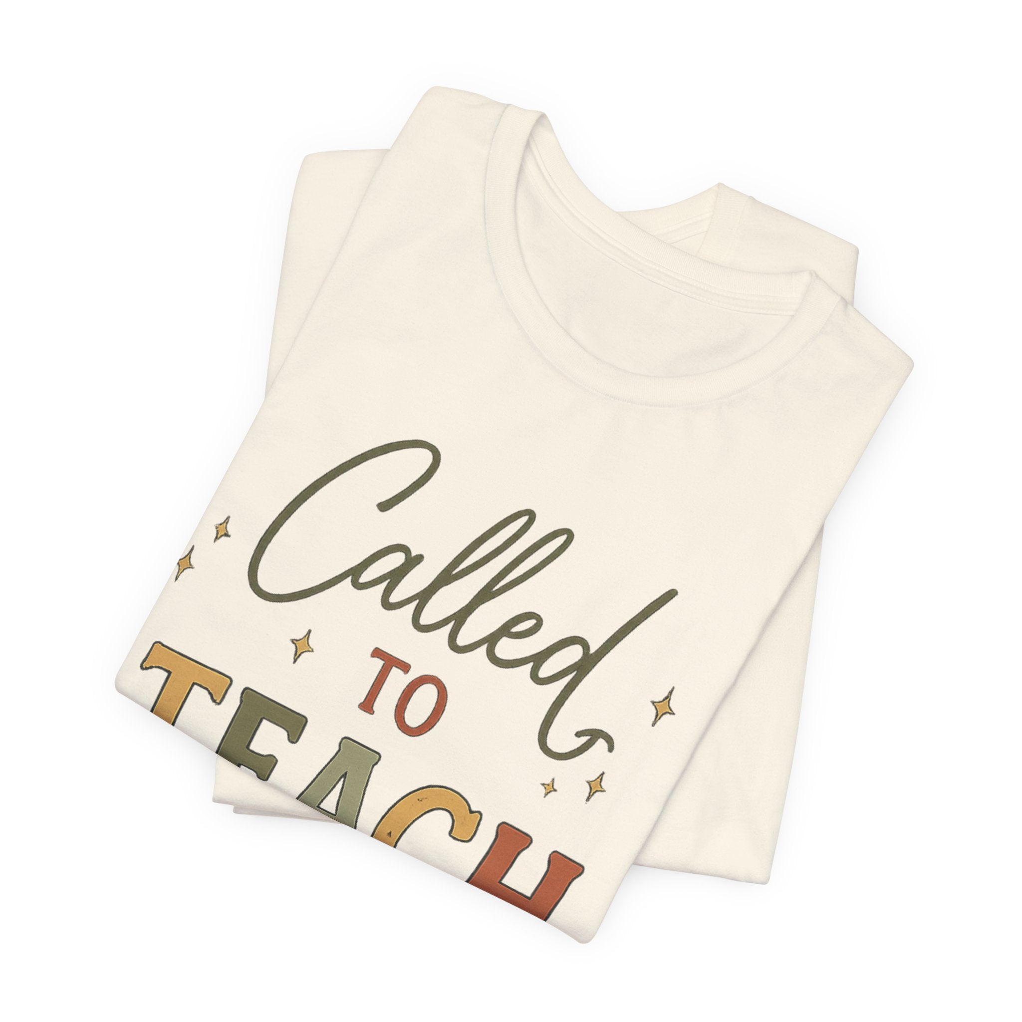 Christian Teacher Shirt | Called to Teach Tee | Loved by Kids Led by Jesus | Teacher Gift | Faith-Based Teacher Shirt