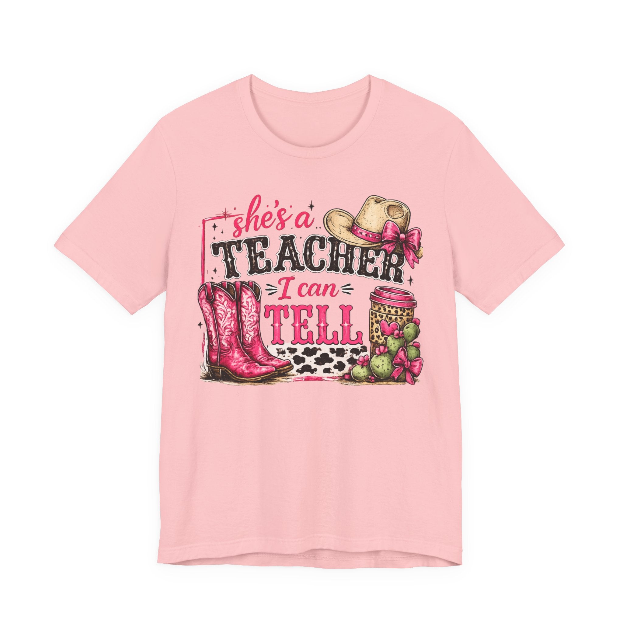 “She’s a Teacher I Can Tell" Western Boots & Hat Design