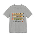 Prayer, Learn, Grow Tee — 'Pray Learn Grow in His Love' Christian Pencil Graphic T-Shirt