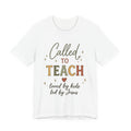 Christian Teacher Shirt | Called to Teach Tee | Loved by Kids Led by Jesus | Teacher Gift | Faith-Based Teacher Shirt