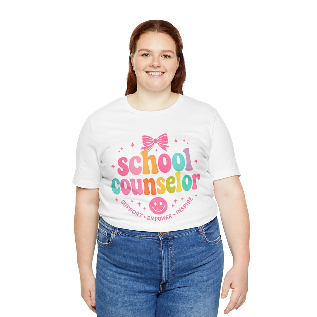 School Counselor T-Shirt — Support • Empower • Inspire