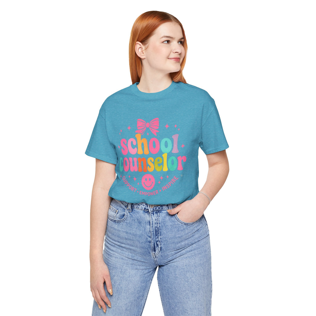 School Counselor T-Shirt — Support • Empower • Inspire