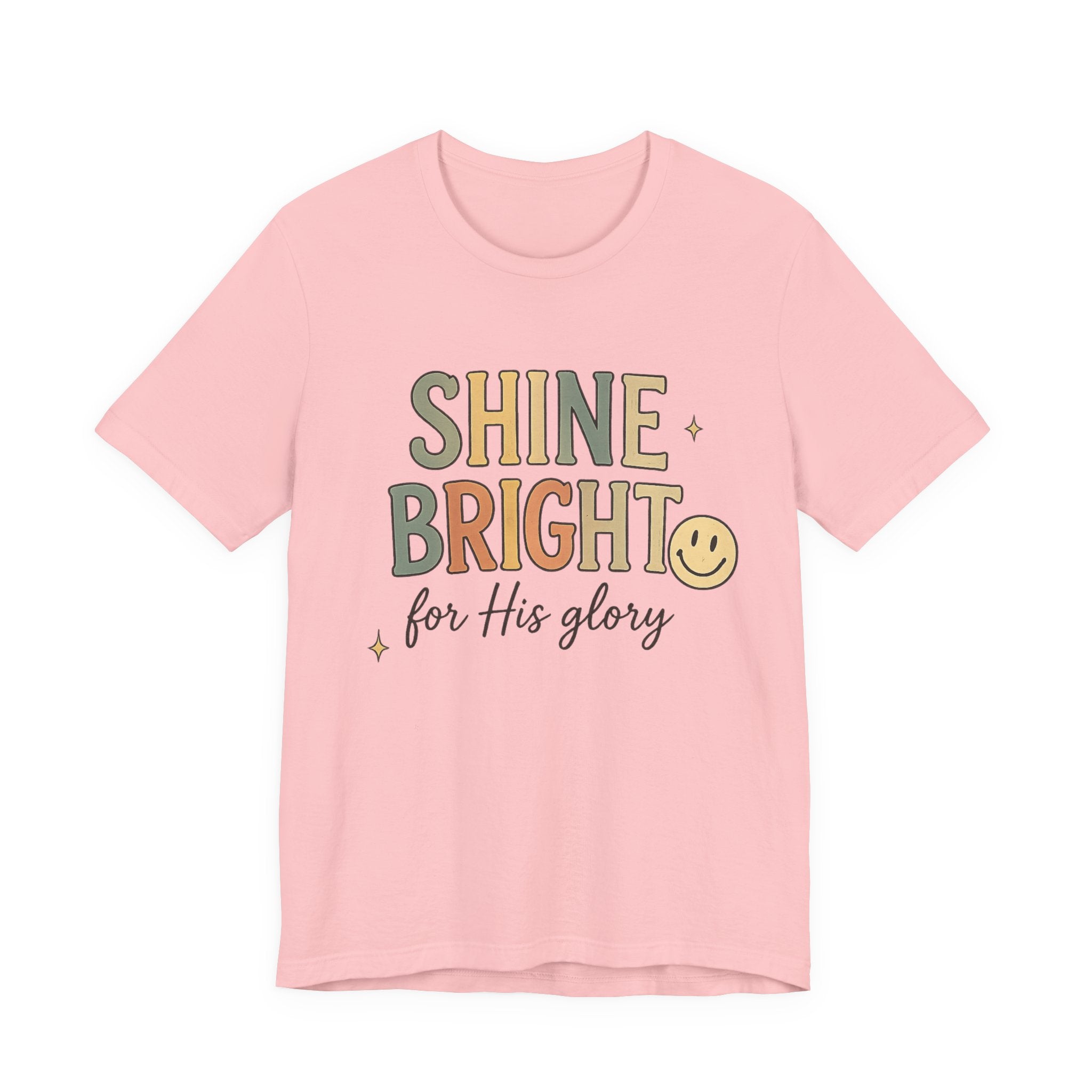 Woman’s Shine Bright for His Glory T-Shirt — Christian Faith Graphic Tee