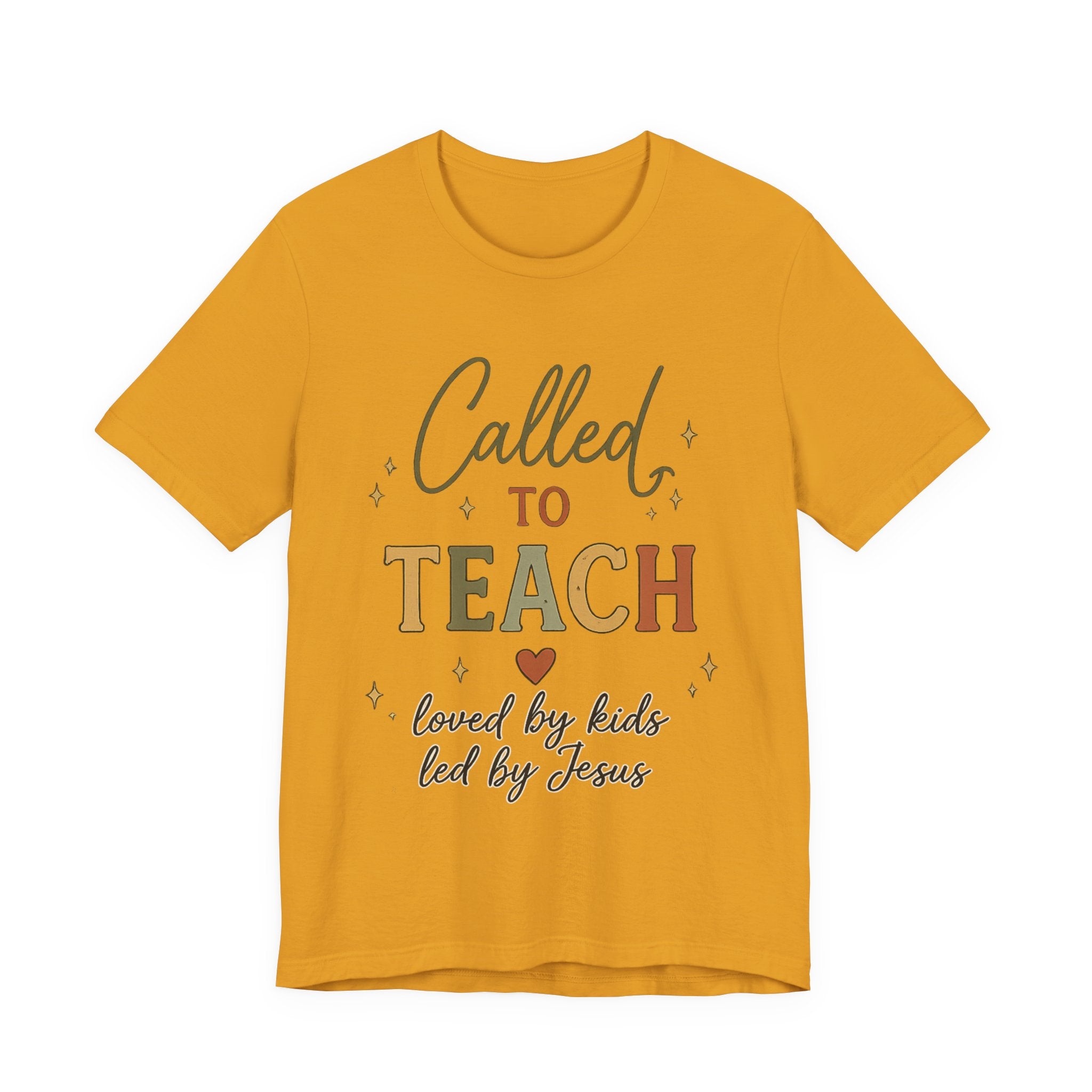 Woman’s Called to Teach T-Shirt — "Loved by Kids, Led by Jesus" Christian Teacher Tee