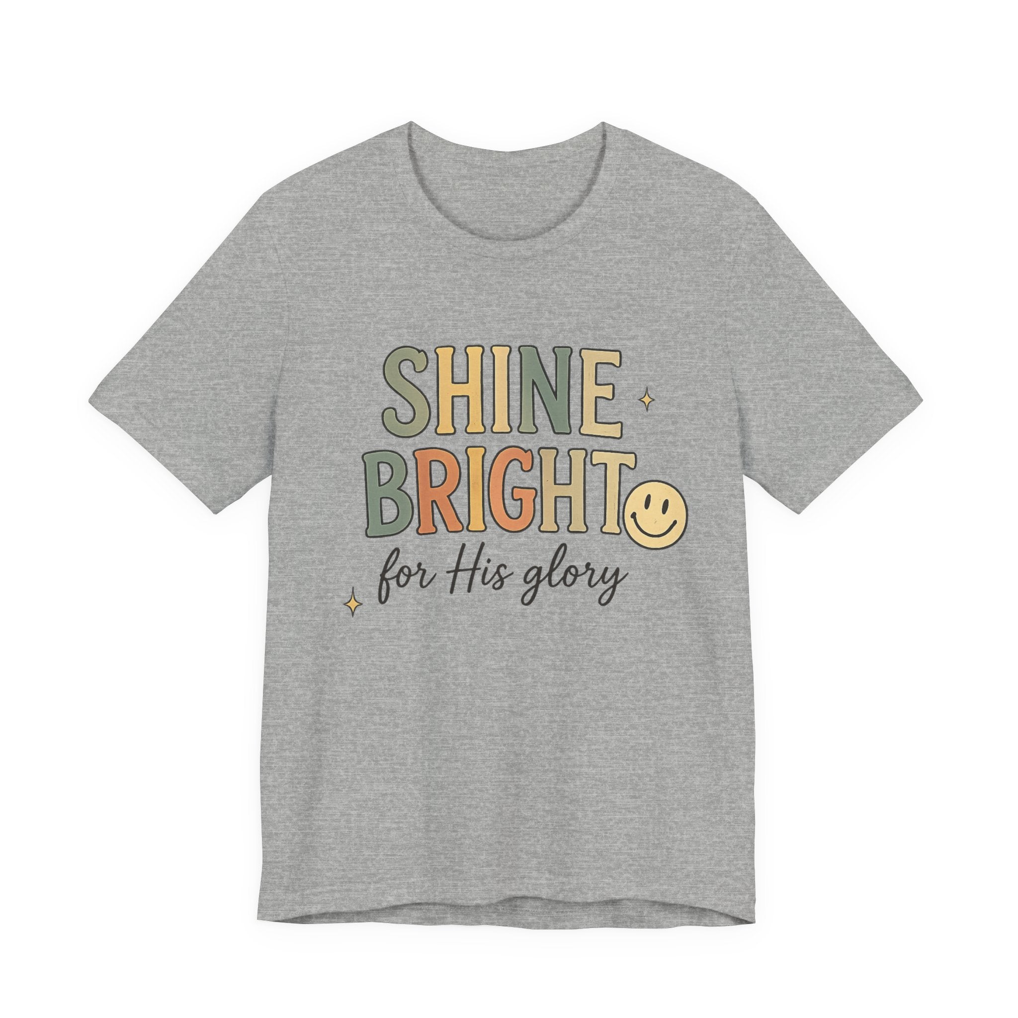 Shine Bright for His Glory T-Shirt — Christian Faith Graphic Tee