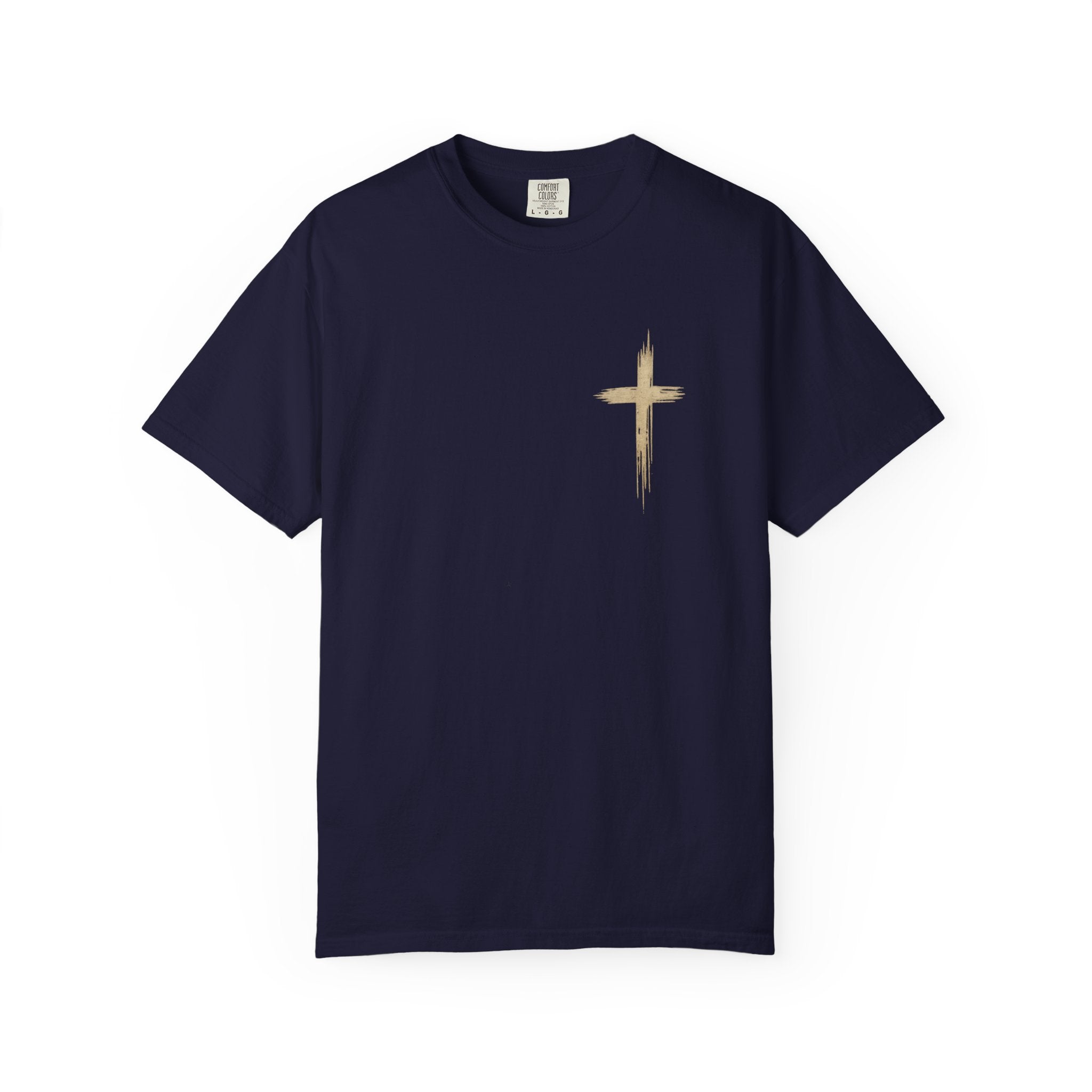 Men’s Faith Over Fear T‑Shirt — Christian Cross Psalm 118:6 Inspirational Tee