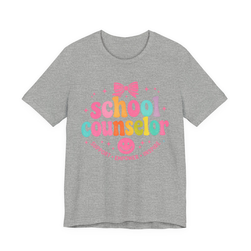 School Counselor T-Shirt — Support • Empower • Inspire